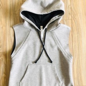 Sleeveless boxer style hoodie
